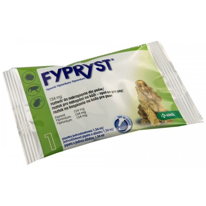 FYPRYST pro psy 10-20 kg roztok na kůži 1x1,34 ml