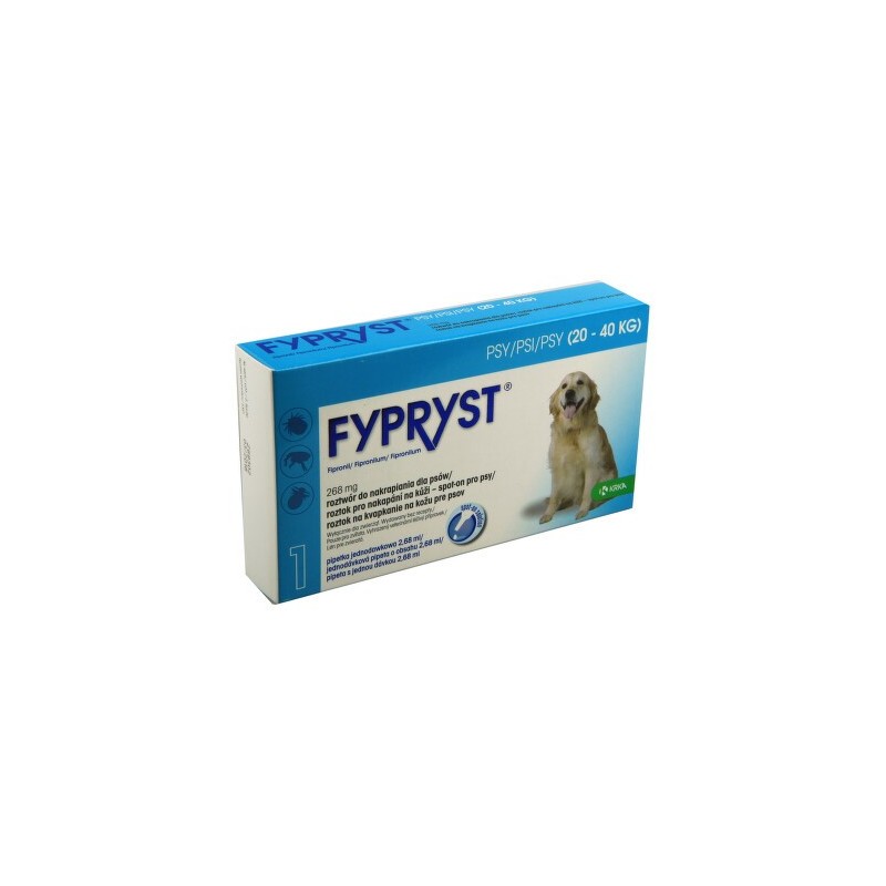FYPRYST pro psy 20-40 kg roztok na kůži 1x2