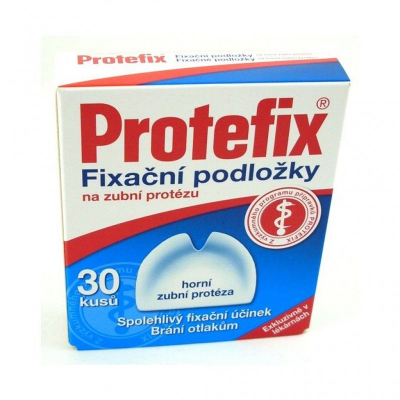 PROTEFIX Fixační podložky na zubní protézu horní 30 ks