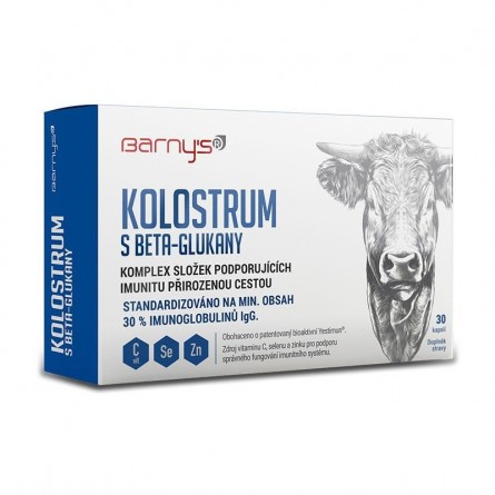 BARNYS Kolostrum s beta-glukany 30 kapslí
