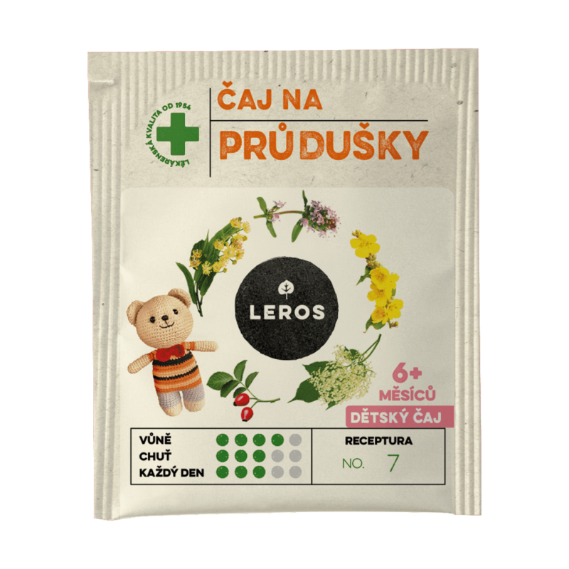 LEROS Dětský čaj Na průdušky 20x1.5 g