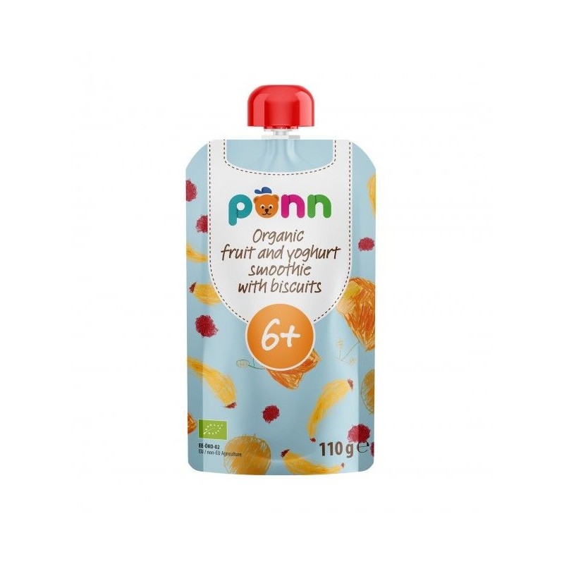 Salvest PonnBIO Ovocné smoothie s jogurtem a sušenkami 110 g
