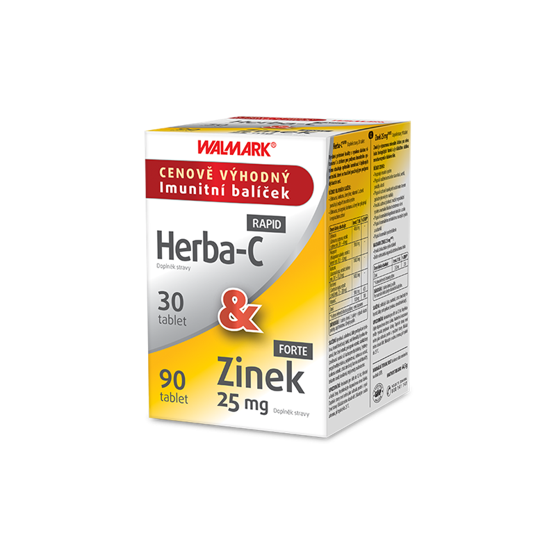 Walmark Imunitní balíček (HerbC 30 tablet + Zn FORTE 90 tablet)