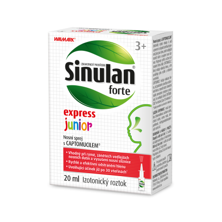 Walmark Sinulan forte express junior nosní sprej 20 ml