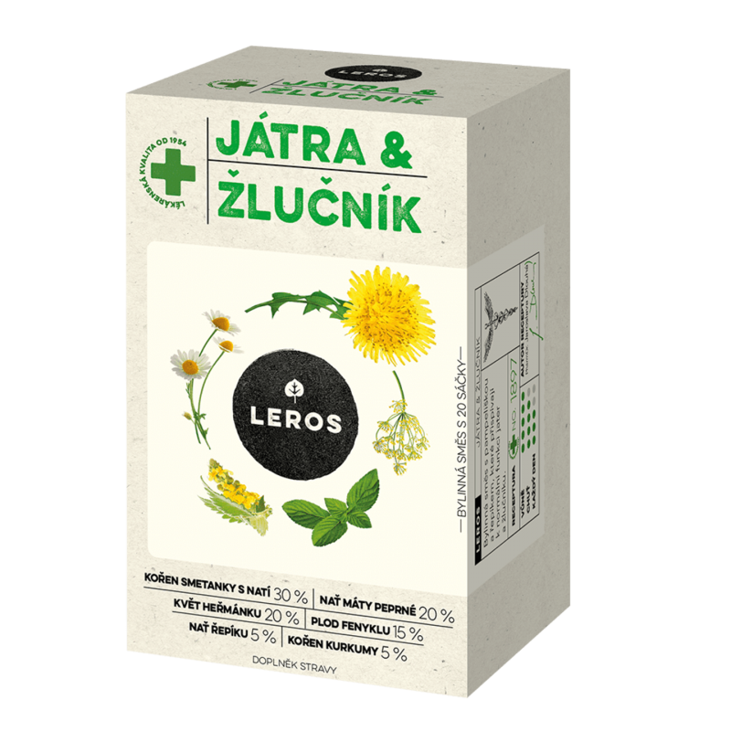 LEROS Játra &amp; žlučník 20x1.5 g