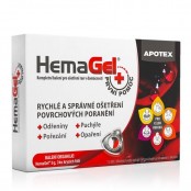 Hemagel první pomoc 5 g + krycí fólie 3 ks