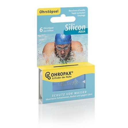 Ohropax Silicon Aqua chránič sluchu 6 ks