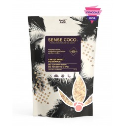 SENSE COCO Bio kokosové chipsy perníkové / Family Pack 250 g
