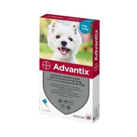 Advantix pro psy 4-10 kg spot-on 1x1 ml