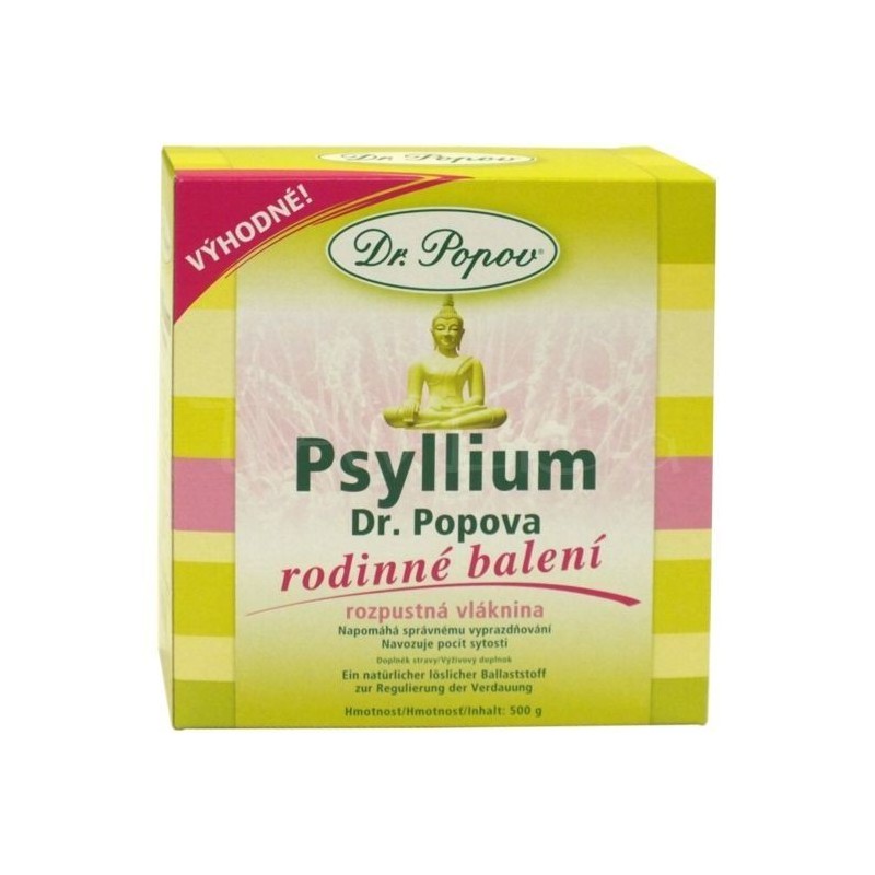 Dr. Popov Psyllium rozpustná vláknina 500 g