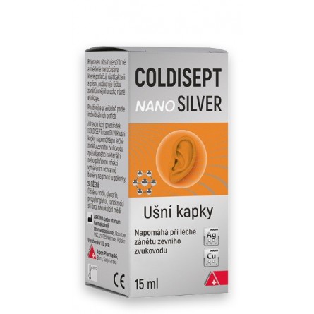 Coldisept nanoSilver ušní kapky 15 ml