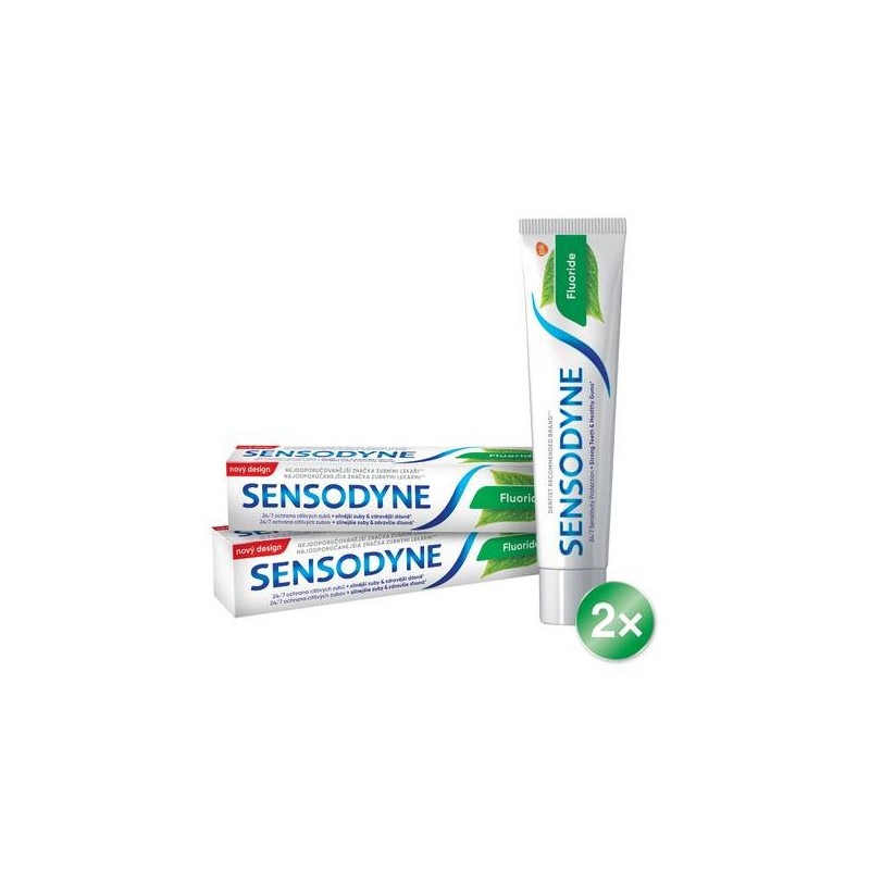 Sensodyne Fluoride zubní pasta 2x75 ml