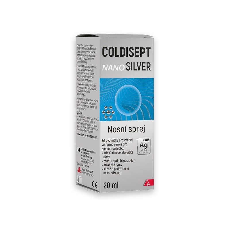 Coldisept Nanosilver nosní sprej 20 ml