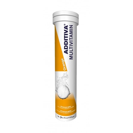 ADDITIVA Multivitamin pomeranč 20 šumivých tablet