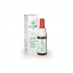 DR. CBD Konopný olej natural 5% CBD 10 ml