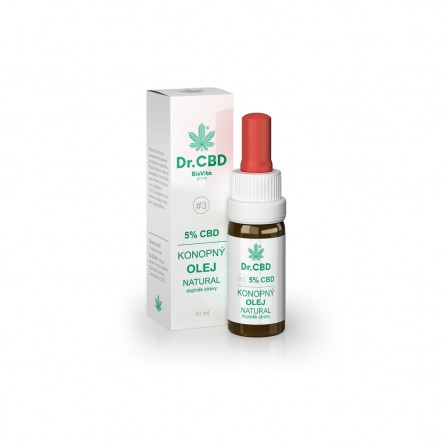 DR. CBD Konopný olej natural 5% CBD 10 ml