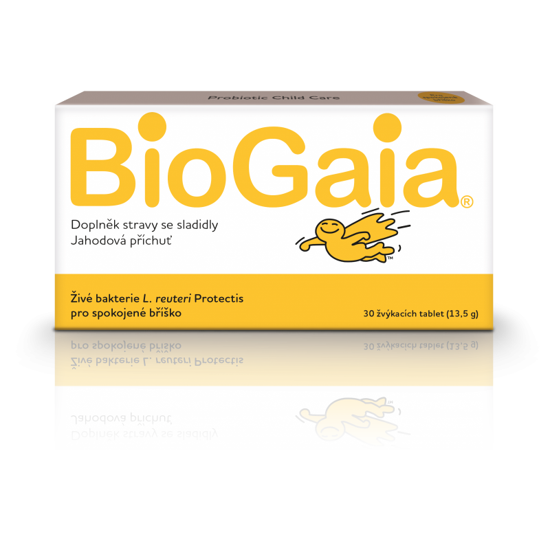 BIOGAIA Protectis probiotické tablety jahodová příchuť 30 ks