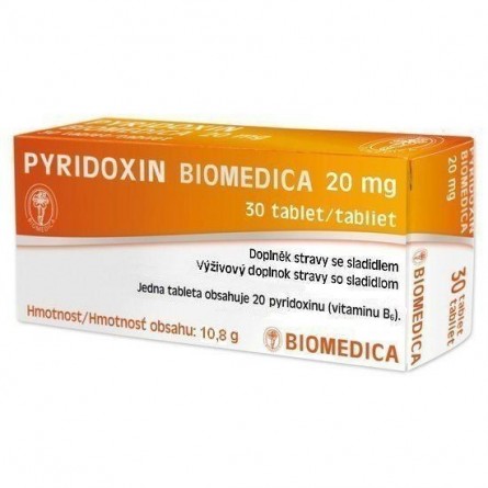 BIOMEDICA Pyridoxin 20 mg 30 tablet