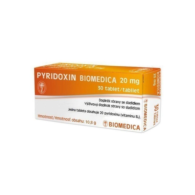 BIOMEDICA Pyridoxin 20 mg 30 tablet