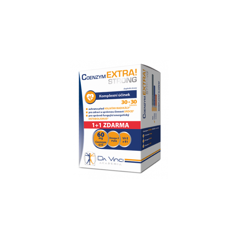 DA VINCI ACADEMIA Coenzym extra! Strong 60 mg 30+30 tobolek