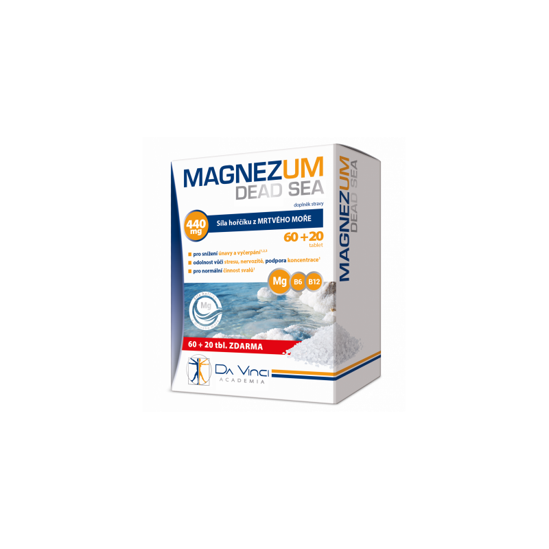 DA VINCI ACADEMIA Magnezum Dead Sea 440 mg 80 tablet