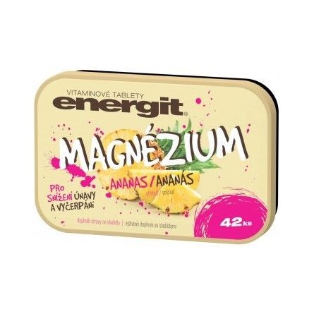 ENERGIT Magnézium příchuť ananas 42 tablet