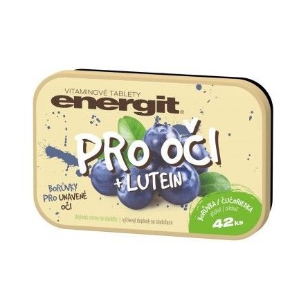 ENERGIT Pro oči + lutein příchuť borůvka 42 tablet