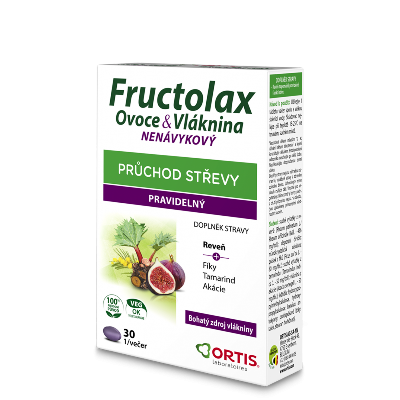 FRUCTOLAX Ovoce &amp; vláknina 30 tablet