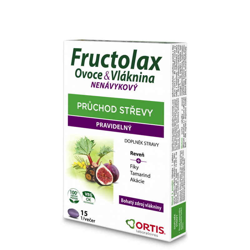 FRUCTOLAX Ovoce &amp; vláknina 15 tablet