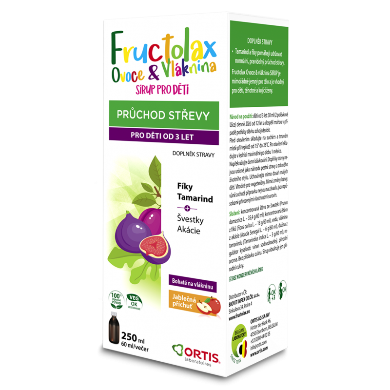 FRUCTOLAX Ovoce &amp; vláknina sirup 250 ml