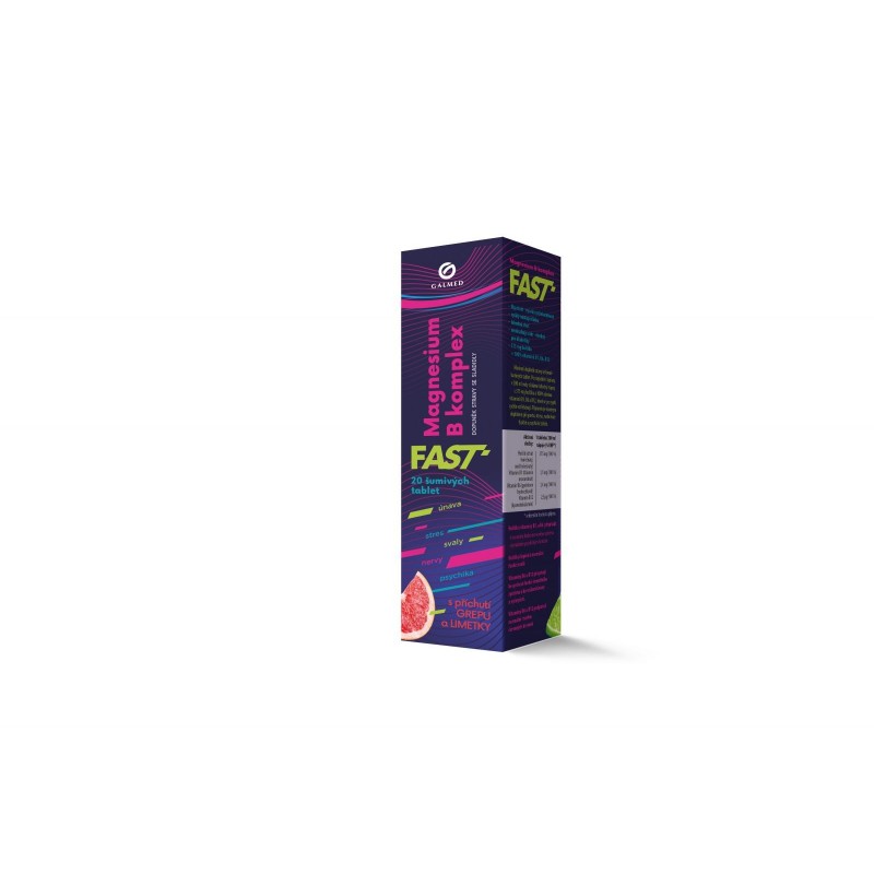 GALMED Magnesium B komplex fast 20 šumivých tablet