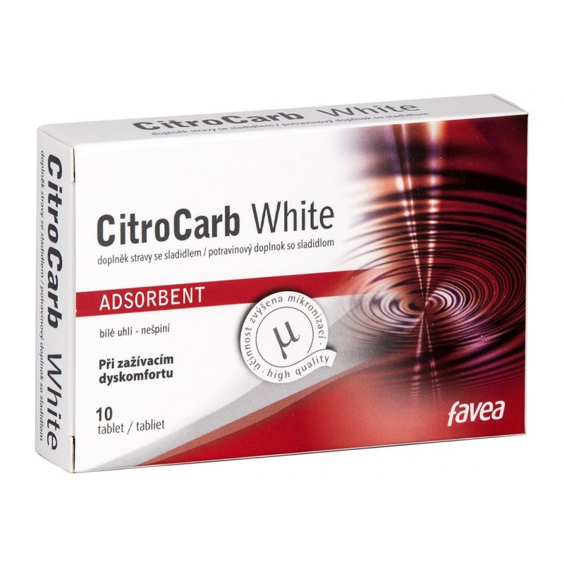 FAVEA CitroCarb white 10 tablet