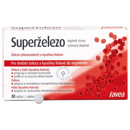 FAVEA Superželezo 30 tablet