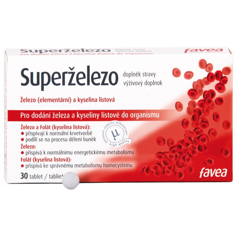 FAVEA Superželezo 30 tablet