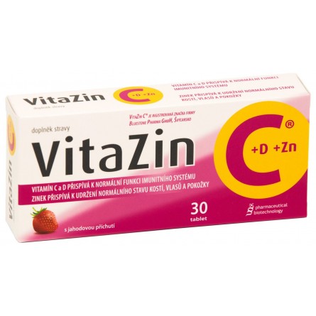 FAVEA Vitazin C + D + Zn 30 tablet