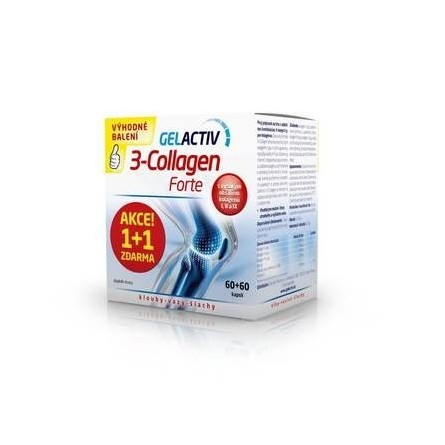 GELACTIV 3-Collagen forte 60+60 kapslí