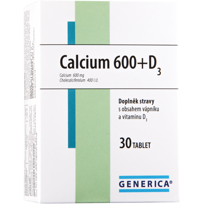 GENERICA Calcium 600 + D3 30 tablet