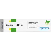 GENERICA Vitamin C 1000 mg 20 šumivých tablet