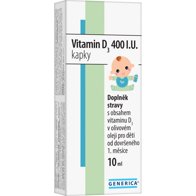 GENERICA Vitamin D3 400 I.U. kapky 10 ml