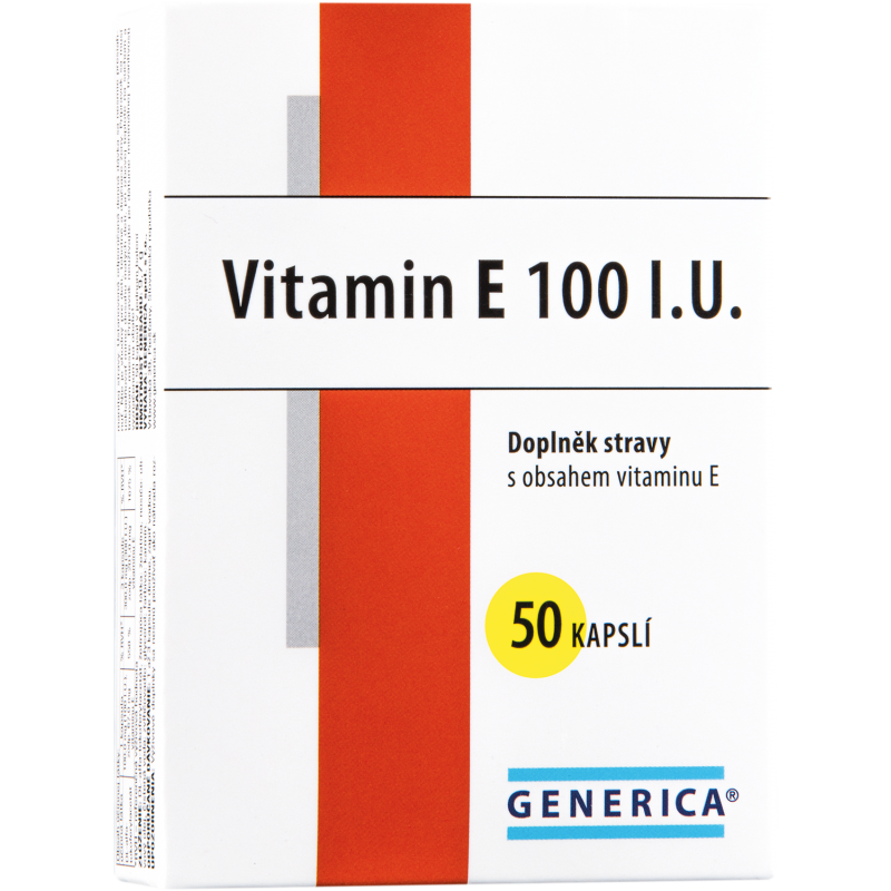 GENERICA Vitamin E 100 I.U. 50 kapslí