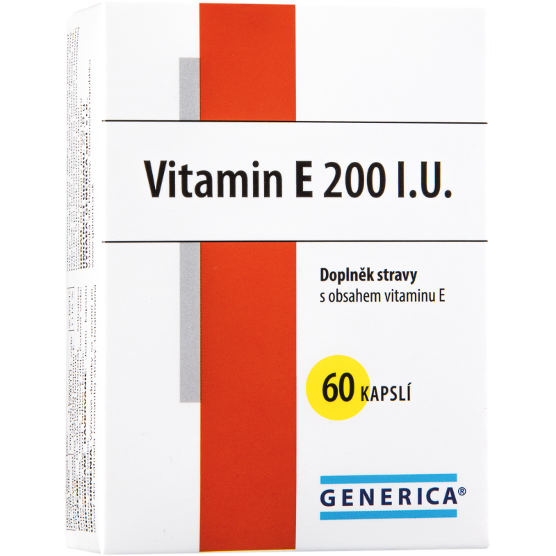 GENERICA Vitamin E 200 I.U. 60 kapslí