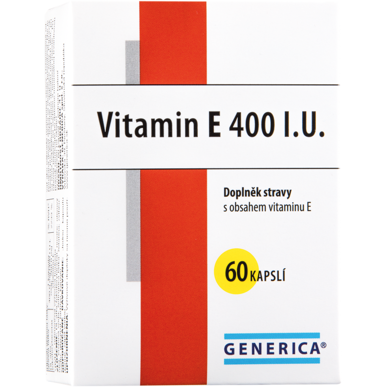 GENERICA Vitamin E 400 I.U. 60 kapslí