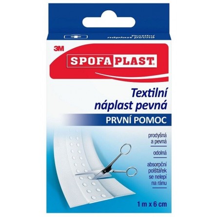 3M SPOFAPLAST 254 Pevná textilní náplast 6 cm x 1 m