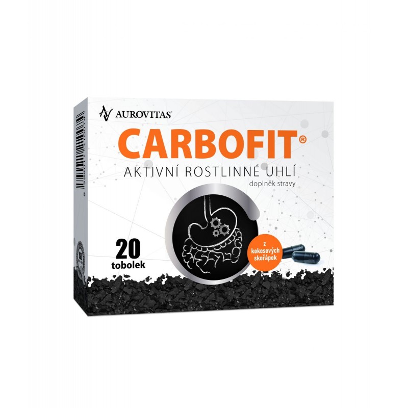 CARBOFIT aktivní rostlinné uhlí 20 tobolek