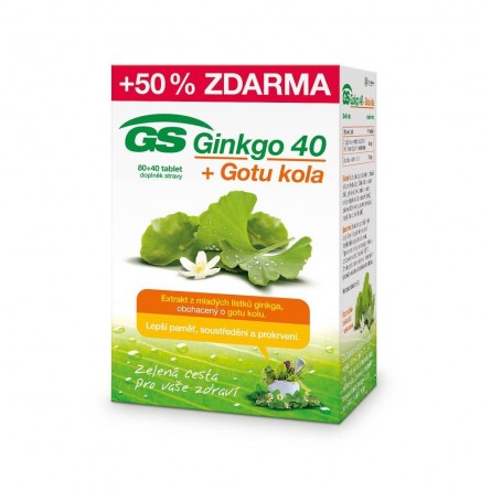 GS Ginkgo 40 + gotu kola 80+40 tablet