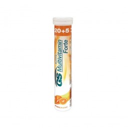 GS Multivitamin forte pomeranč 20+5 šumivých tablet