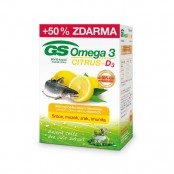 GS Omega 3 citrus + D3 60+30 kapslí