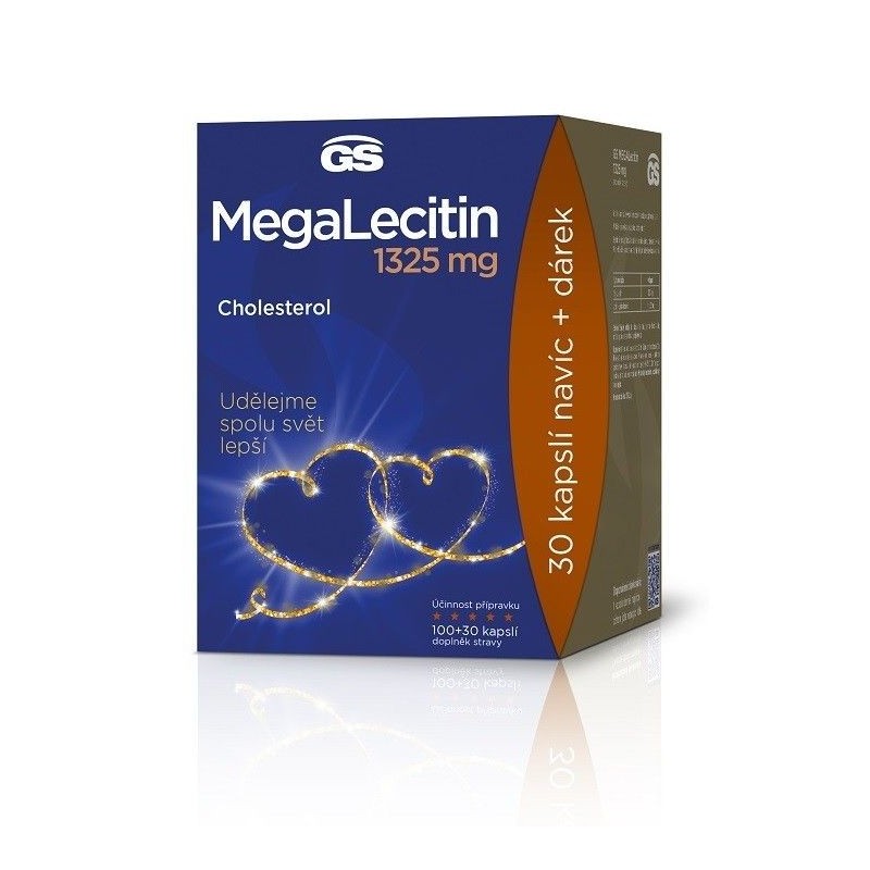GS Megalecitin 1325 mg 100+30 kapslí + dárek