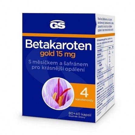 GS Betakaroten gold 15 mg 80+40 kapslí