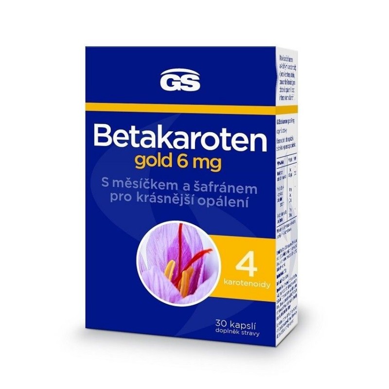 GS Betakaroten gold 6 mg 30 kapslí